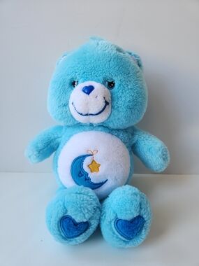 Vintage Care Bear, Sleepy Bedtime Bear Plush Toy, Blue Moon 13” 2002
